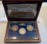 New Orleans Morgan Silver Dollar Set 1887, 1896, and 1901 all F