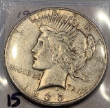 1935-S Peace Dollar AU