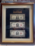 Historic Currency of the US framed