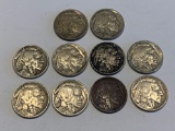 10x-Date Legible Buffalo Nickels