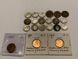 Roosevelt Dimes, Indian Head Penny, wheat penny plus