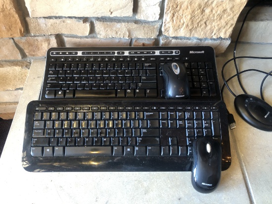 4 - Microsoft and Logitech Wirelss Keypads with mouse