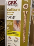 Box of caliburn Concrete Screws