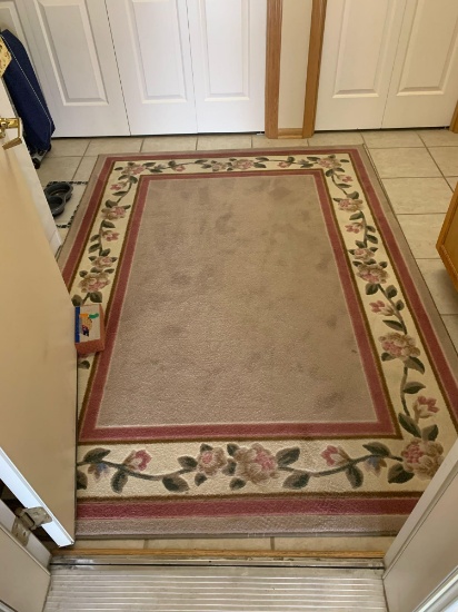 92x67 rug floral pattern