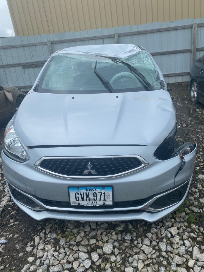 E82 2017 Mitsubishi Mirage ML32A3HJ3HH022093 Silver Accident