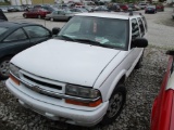 E76 2003 Chevrolet Blazer 1GNDT13XX3K170440 White Abandoned