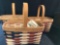 Longaberger candle flag basket