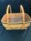 Very large family picnic basket with protector and divider tray