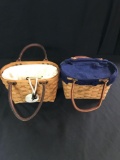 Small basket purses with liners and protectors