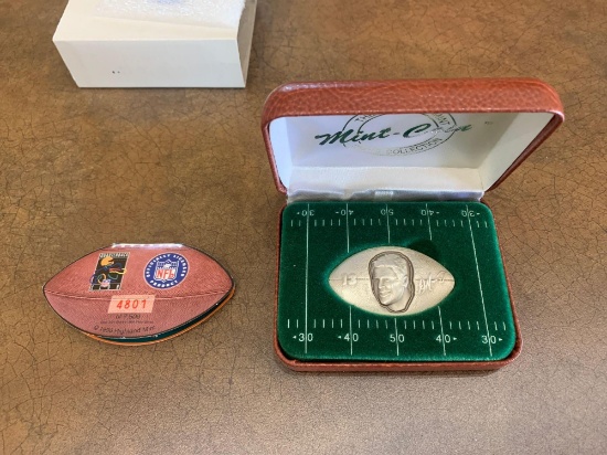 1996 Highland Mint 1oz Silver Dan Marino 4801 of 7500 with COA