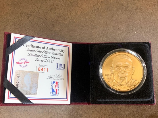 Highland Mint Grant Hill Bronze Medallion 411 of 5000 with COA