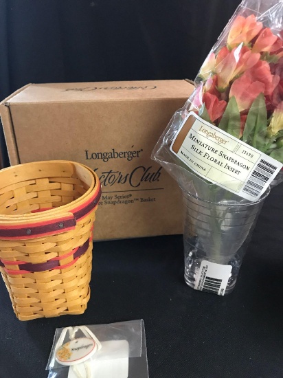 May series miniature peony basket and miniature snapdragon basket. One with protector Tion and