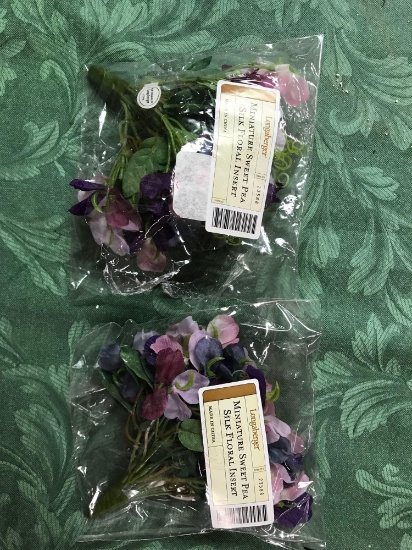 Miniature Sweet peas silk floral insert