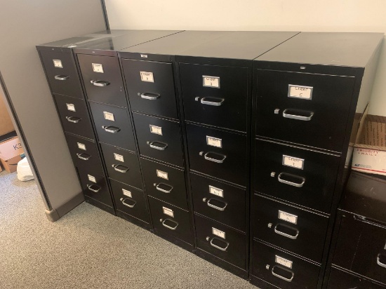 5x- 4 drawer filing cabinets