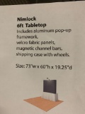 Nimlock 6ft Tabletop display with case