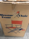 NIB Directors Chair frame and material seat yellow