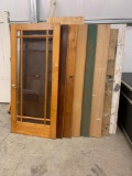 Slab doors used for pictures and displays