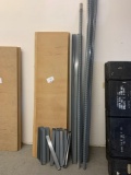 2x-12ftx8ftx3ft shelving metal frame wood shelves