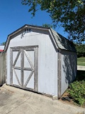 Approx 12 year old storage building with floor and sun roof. Approx 12x10 excellent condition for
