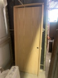 30 in one panel unfinished door with frame, frame needs to be put back together