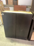 36in x32x 12 dark stained upper cabinet