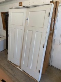 5ftx80in primed white double door with frame