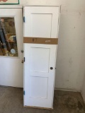 24in 3 panel primed door with frame