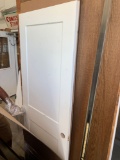 3x-36 in 6 panel finished slab door, 36 in 2 panel finished door and 30in white primed slab doors