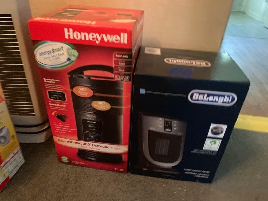 2x-brand new Honeywell and DeLonghi heaters