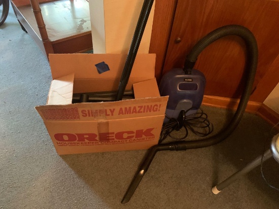 2 Total Sanyo vacuum cleaner with attachments and Oreck Vac