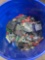 5 gallon bucket 3/4 full of wire nuts conduit connectors plus