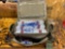 Fishing tackle box full of Lewers weights hooks spinners everything you need