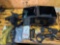 Welding gloves toolbelt lockout equipment camping fork with knife very very nice flashlight plus