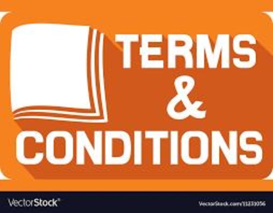 Terms and Conditions * Pickup Only Monday October 26th In Bondurant Bring your own Manpower!!