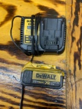 Dewalt 20 V Max battery and charger