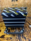 Omega lift equipment rolling seat with toolbox