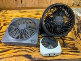 Three mini fans