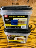 2x- Grip right construction screws 3 inch and 1-5/8 inch screws 10 pounds each