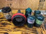 Mr. heater little buddy propane heater, Northstar lantern and propane fuel tanks
