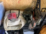 Air mattress tarp air mattress pump and polar bear soft sided cooler