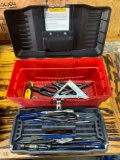 Toolbox with punches, and hammer drill attachments