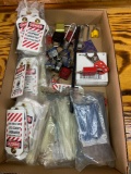 Lots of master lock padlock?s equipment lock out zip ties plus