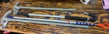 Rigid half-inch Pipe benders and Golf ball retriever and eaves trough cleaner