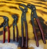 KNIPEX Set of four adjustable Pliers