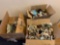 Three boxes of shot glasses,glasses and collectibles