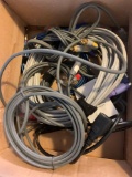 Box of cables for A/V plus