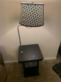 Retro looking new lamp with stand and USB charging station