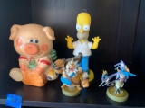Homer Simpson anime in vintage piggy bank