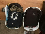 6 to 8X shirts and shorts including laundry baskets