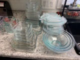 Pyrex plus glass pans and storage containers with lids